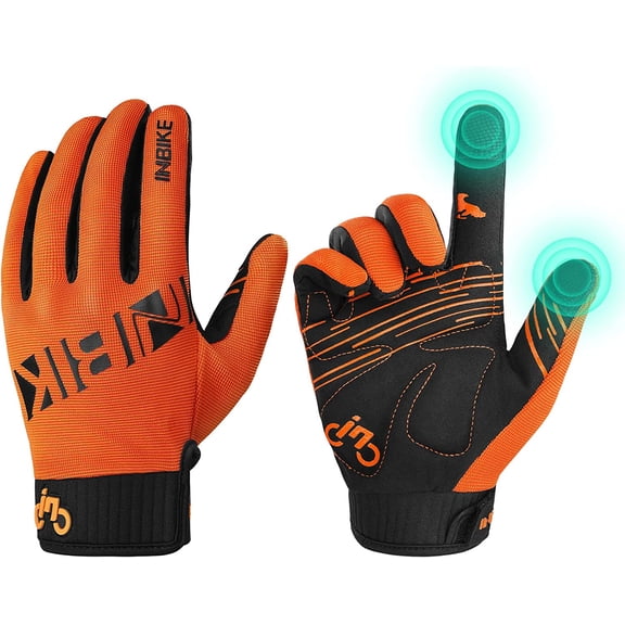 KKFEN-Cycling Gloves for Men/Women Bike Gloves with Touchscreen-Padded Anti-Slip Mountain Biking MTB Bicycle Gloves for Cycling/Workout/Gym/Outdoor