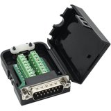 KKFEN-DB15 Breakout Connector Male Adapter 15-pin Port Adapter to ...