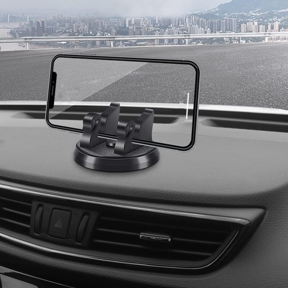 KKFEN-Dashboard Phone Holder for Car Vertical Horizontal 360 Rotate,Cell Phone Holder for Car Compatible with i-Phone Samsung Android Smartphones GPS Devices for Various Dashboards(1PC,Black)