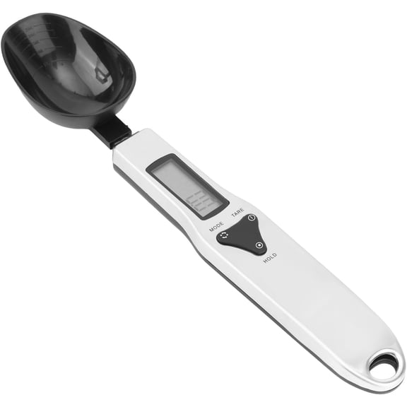 KKFEN-Digital Measuring Spoon Scale, 0.1-500g Electronic Kitchen Food Weighing Spoon Scale Detachable High Precision Gram Measuring Spoons with LCD Display Weighable Units g/oz/gn/ct