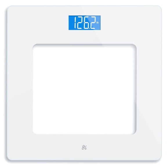 KKFEN-Digital Weight Scale, Accurate, Non-Slip, and Scratch Resistant Bathroom Scale (White)