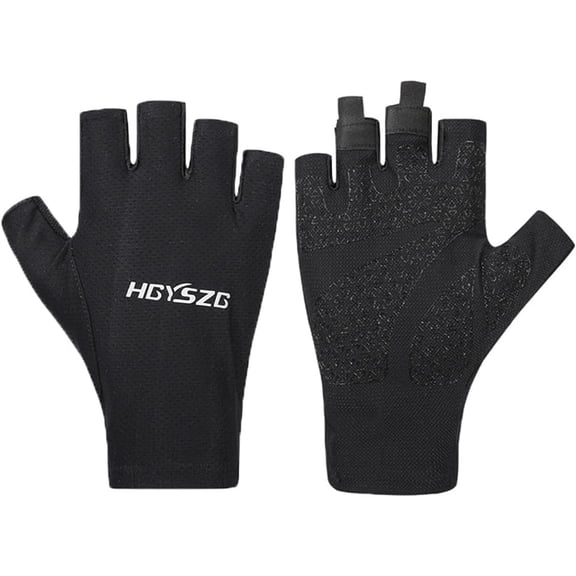 KKFEN-Fingerless UV Protection Gloves - Men & Women's Fishing, Driving, Sailing, Kayak, Paddling & Rowing Gloves