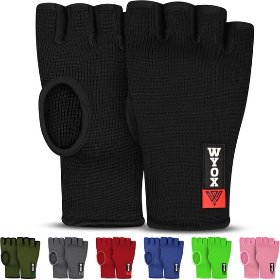 KKFEN-Hand Wraps Inner Gloves for Kickboxing, Hand Protection for Punching Bag Boxing Glove Liners, Muay Thai, Speed Bag Gloves, Wrist Wrap Training Gloves for Under Mitts & Elasticated