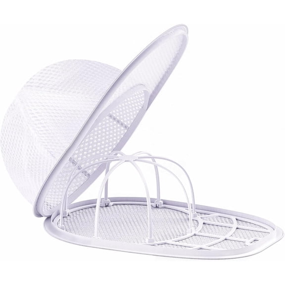 KKFEN-Hat Washer Cage for Baseball Caps, Durable Cap Form Holder for Washing Machine & Dishwasher | Hat Cleaning Kit, White - 1 Pack