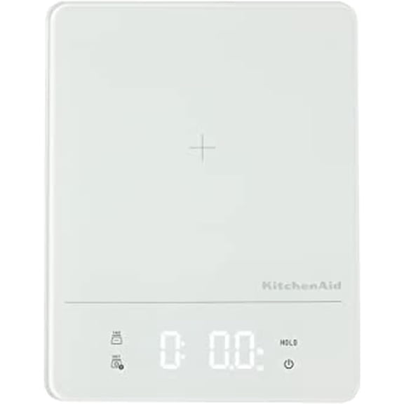 KKFEN-KQ913 Digital Waterproof (IPx7) Kitchen and Food Scale, LED readout, 11 Pound Max Capacity, White