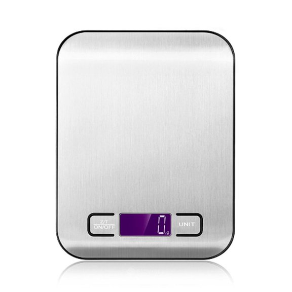 KKFEN-Kitchen Scale 10kg/1g Precision Electronic Food Scale for Cooking and Baking Measuring Tools Stainless Steel Balance LCD Display
