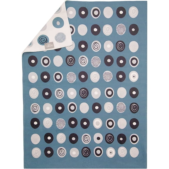 KKFEN-Kitchen Towel, 1-Pk 100% Recycled Polyester Towel for Dishes, Glassware, Cookware and Hands, Reversible Design, Absorbent Kitchen Towel, 18" x 24", Gray