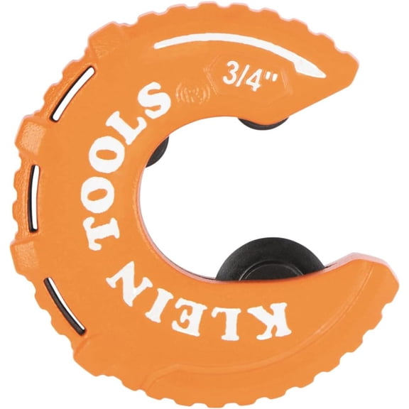 KKFEN-Klein Tools 50056 C-Style Copper Tubing Pipe Cutter Tool, 3/4-Inch Cutting Capacity, Ultra-Compact for Tight Spaces, Free-Spinning Rollers