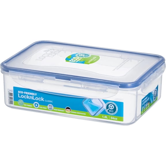 KKFEN-LOCK & LOCK Easy Essentials Food Storage lids/Airtight containers, BPA Free, 54 Ounce, Clear