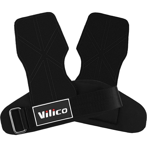 KKFEN-Leather Weight Lifting Gloves Wrist Straps for Weightlifting, Adjustable Weight Lifting Straps Cobra Grips, Gym Strap Gym Gloves for Men Women