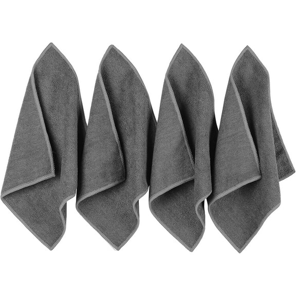 KKFEN-Magnetic Cleaning Cloth, Microfiber Cleaning Cloth for Whiteboards, Magnetic Dry Erase Erasers for Chalkboards, Dry Erase Board Cleaner for Blackboard Office, Home, 10" x 10", 4 Pack