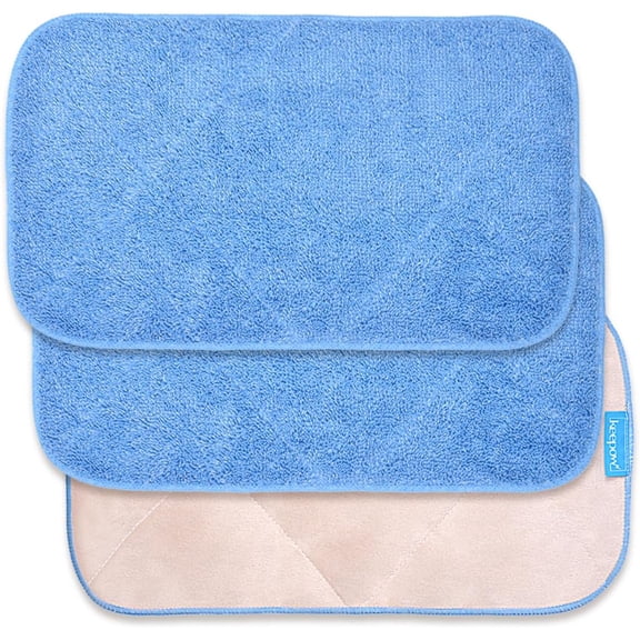 KKFEN-Microfiber Cleaning Cloth Compatible with MR.SIGA Professional Microfiber Mop for Hardwood, Wet & Dry Mopping Pads for Floor Cleaning, Pack of 3