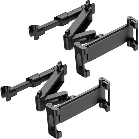 KKFEN-PC Tablet Mounts 2 Pack Tablet Holder for Car,ipad Headrest Mount for 5.5-18.4 Inch ipad/Phones Car Tablets Holder with 360Rotating Adjustable,Black