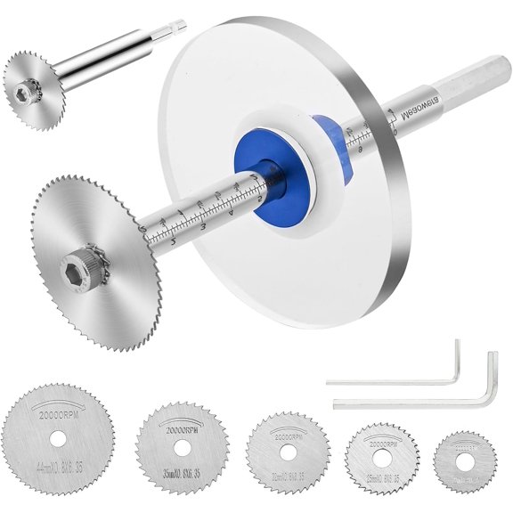 KKFEN-PVC Pipe Internal Cutter Set 360 Rotating Cutting Tool with Adjustable Depth Gauge, 5 Blades & 2 Mandrels, Portable PVC/ABS Pipe Cutter for Internal Cutting