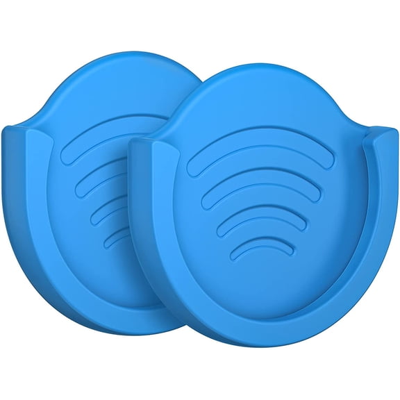 KKFEN-Phone Grip for Socket Holder, 2 Pack Silicone Car Phone Mount Adhesive for Collapsible Grip & Stand with 3M Adhesive Replacement for Car Dashboard, Desk, Wall, Home, Office Blue