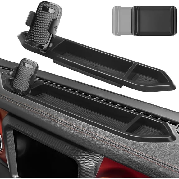 KKFEN-Phone Mount Holder for Jeep Wrangler JL JLU 2018-2023 & Gladiator JT 2020-2023 Multi-Mount Phone Holder Dash Tray System Kit with Extension Arm Metal Rod Accessories(Not for Oil-Electric 4xe)