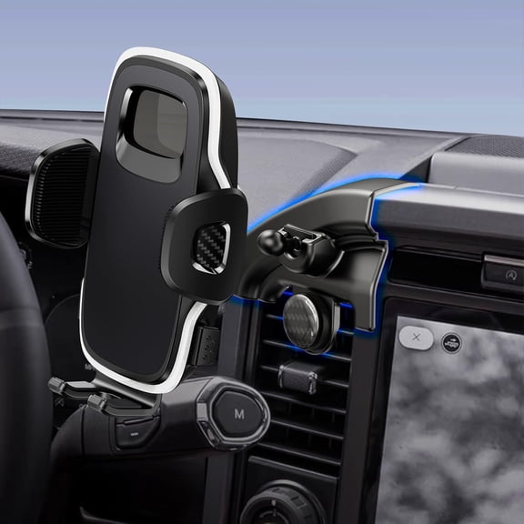 KKFEN-Phone Mount for Ford F-150 with Custom Base, Custom Fit Car Phone Holder for Ford F150 2022 2023 2024 2025 Car Accessories (HE05)