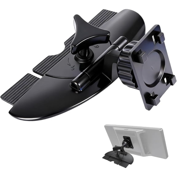 KKFEN-Portable Car GPS Mount, 17.2mm Ball Adapter CD Slot for Phone Holder, Magnetic Mount, Compatible with 7-10.26 inch Monitors, Adjustable Telescopic