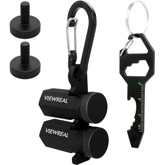 KKFEN-Premium Tall Stair Gauges for Framing Square Anti-Slip, Anodized Aluminum Alloy, Precision Layout Tools for Carpentry, Includes Holder and Multi-Use Keychain