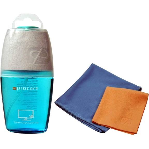 KKFEN-ProcareSelect Screen Cleaner with 3 Premium Microfiber Cloth for LCD & OLED 4K TV, Laptop, PC, Tablet, Mobile Phone - Easy Wipe for Mirror Shine Screen