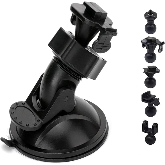 KKFEN-S10 Suction Cup Dash Cam Mount Holder with 6+pcs Joints for Rove APEMAN CHORTAU Roav Nexar iiwey YI Z-Edge Old Shark KDLINKS Falcon Zero... Most Car Dash Cameras
