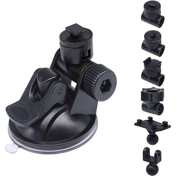 KKFEN-S40 Dash Cam Suction Mount (3rd Gen) with10pcs 360 Rotating Joints Compatible for Rexing, Old Shark, Yi, TOGUARD, Compark, Kingslim, Crosstour and Most Dash Cameras, DVR, GPS