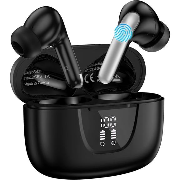 KKFEN-Samsung Wireless Earbuds for Samsung Galaxy A17 A16 A36 S25 Ultra S25+ S24, Bluetooth in-Ear Headphone for iPhone17 Pro Max air/16e/16/15 Plus, Ear Buds Galaxy Z Fold 7 Z Flip Oneplus Google Ea