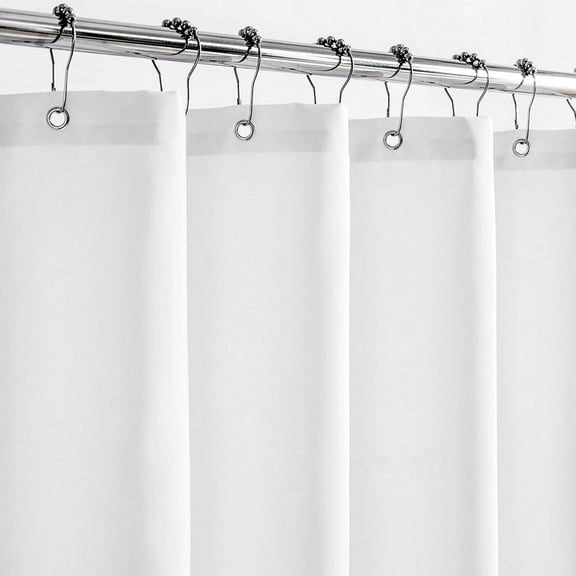 KKFEN-Stall Fabric Shower Curtain Liner with Large Magnets,36 x 78 inches Soft Cloth & Hotel Quality Shower Stall Curtain for Bathroom,Small Narrow Size Shower Curtain,White