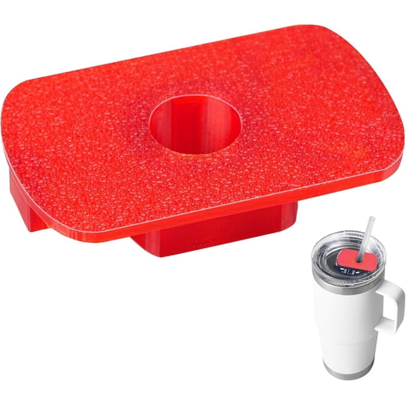 KKFEN-Straw Lid Attachment Compatible With Yeti Tumber Magslider/Stronghold Lid,Straw Cover Accessories For 20/30 Oz Tumber(Red)