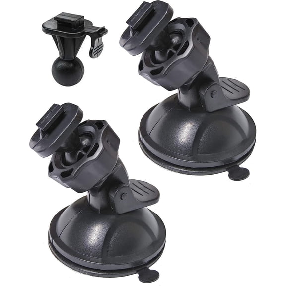 KKFEN-Suction Cup Mount for Yi Dash Cam 2.7', Uniden Dashcam, Black Box G1w Dash Camera etc, Hold Tightly Removeable Easy to Install and Stand Heat, 2 Pcs