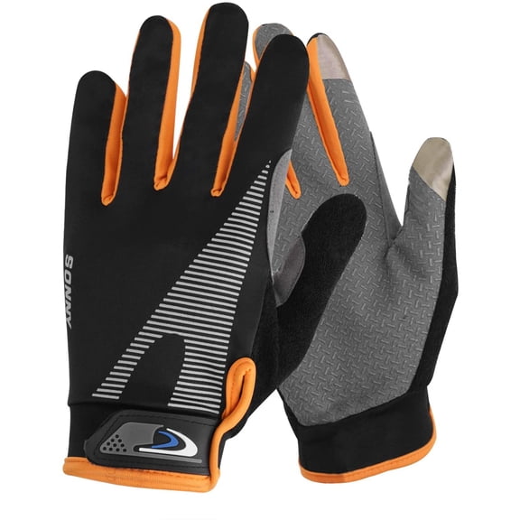 KKFEN-Summer Cooling Cycling Gloves Full Finger Touch Screen for Women Men Breathable Non-slip Motorcycle Mountain Bike Riding Gloves Road Bicycle BMX Lifting Fitness Climbing Workout Exercise Golf G