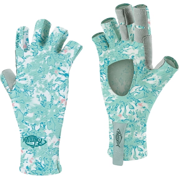 KKFEN-UV Protection Fishing Fingerless Gloves UPF50+ Sun Gloves Men Women for Kayaking, Hiking, Paddling, Driving, Canoeing, Rowing