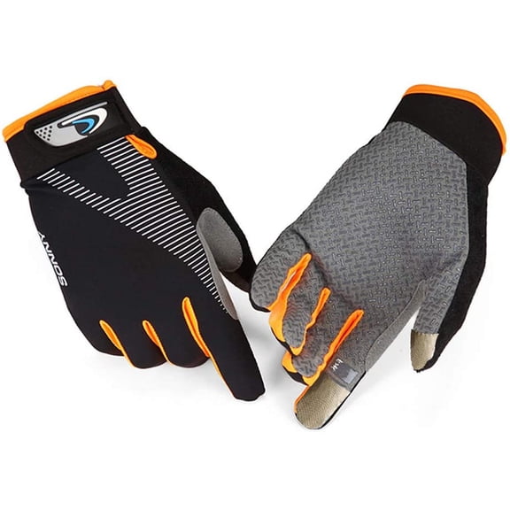 KKFEN-Ultimate Flying disc Gloves Ultimate Grip and Disc Gloves Breathable Non-Slip Sport Cycling Golf Glove, Improve Throws & Catches 1 Pair