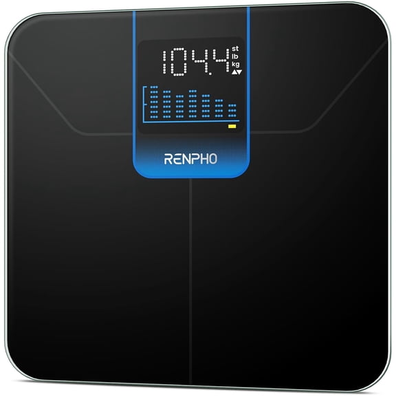 KKFEN-Weight Scale with 7-Day Weight Trend, Digital Bathroom Scale for Body Weight with Large LED Display, High-Accurate Weighing Scale with Sturdy and Durable Base, 11.02", 400lbs, Core 1X