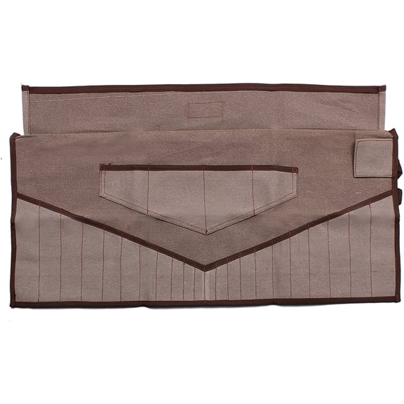 KKFEN-Wrench Roll Up Pouch, Wrench Roll Up Organizer for 26 Pockets Metric or SAE Heavy Duty Durable Cotton Canvas, Handcrafted, Compact Tool Pouch For Easy Storage - (Tools Not Included)