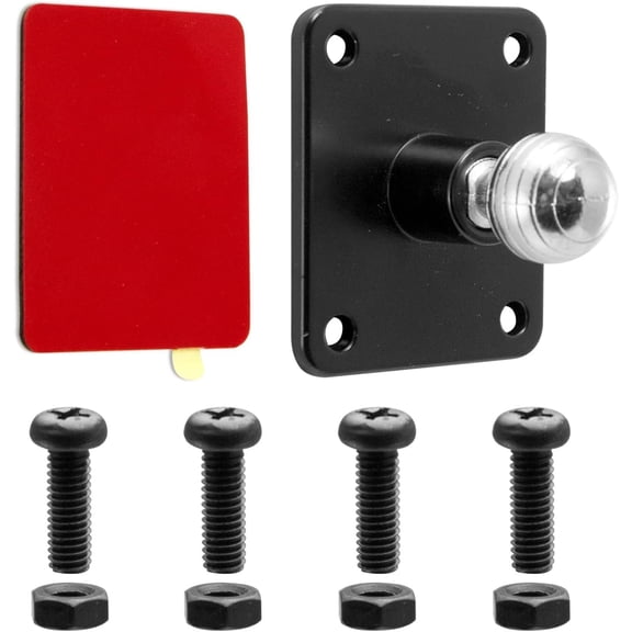 KKFEN-iBolt Aluminum 17mm AMPs Adapter Plate - for Garmin GPS Devices, Smartphone Holders and Other Industry Standard 17mm adapters