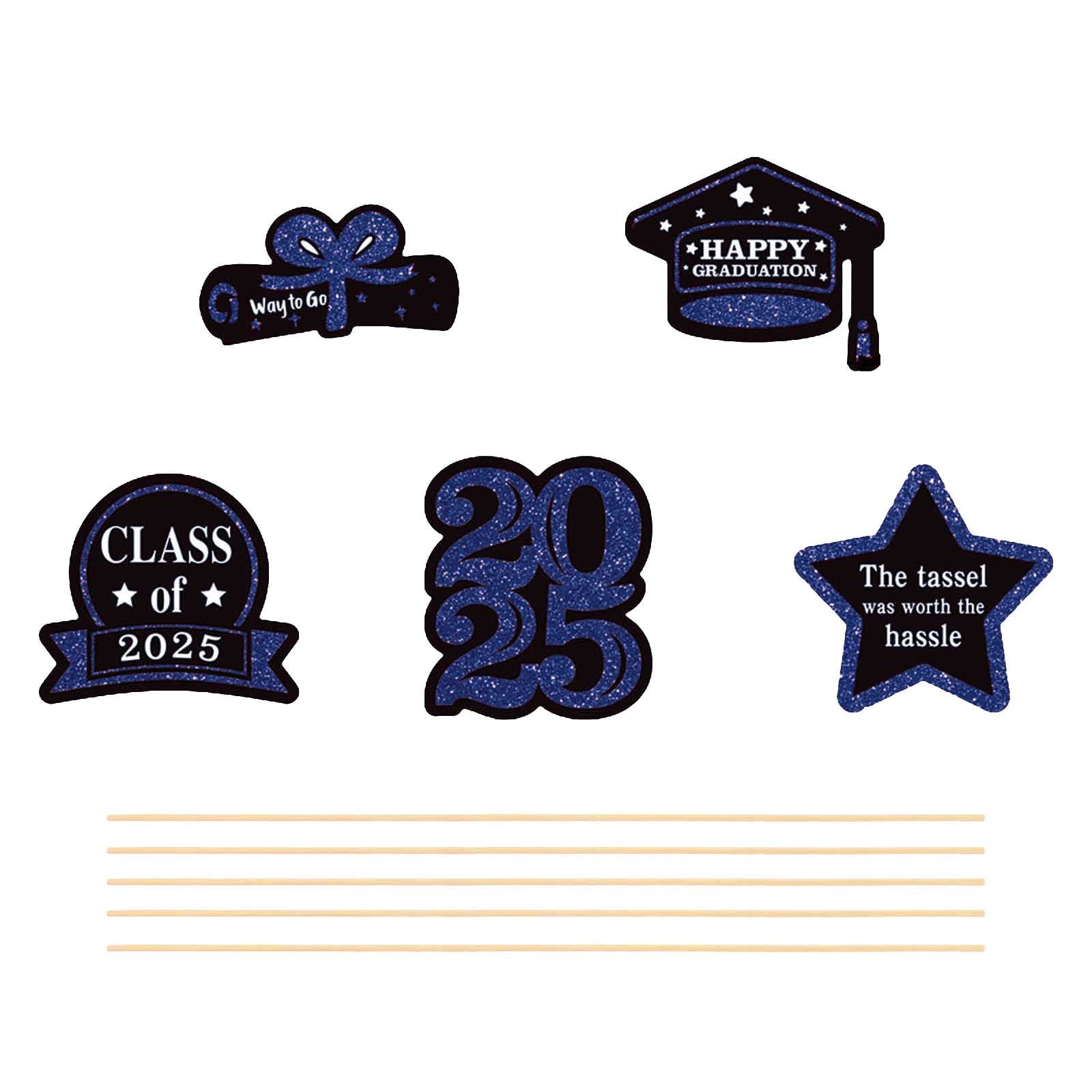 KKHOME Class of 2025 Graduation Vase Insert Card - Elegant Centerpiece ...