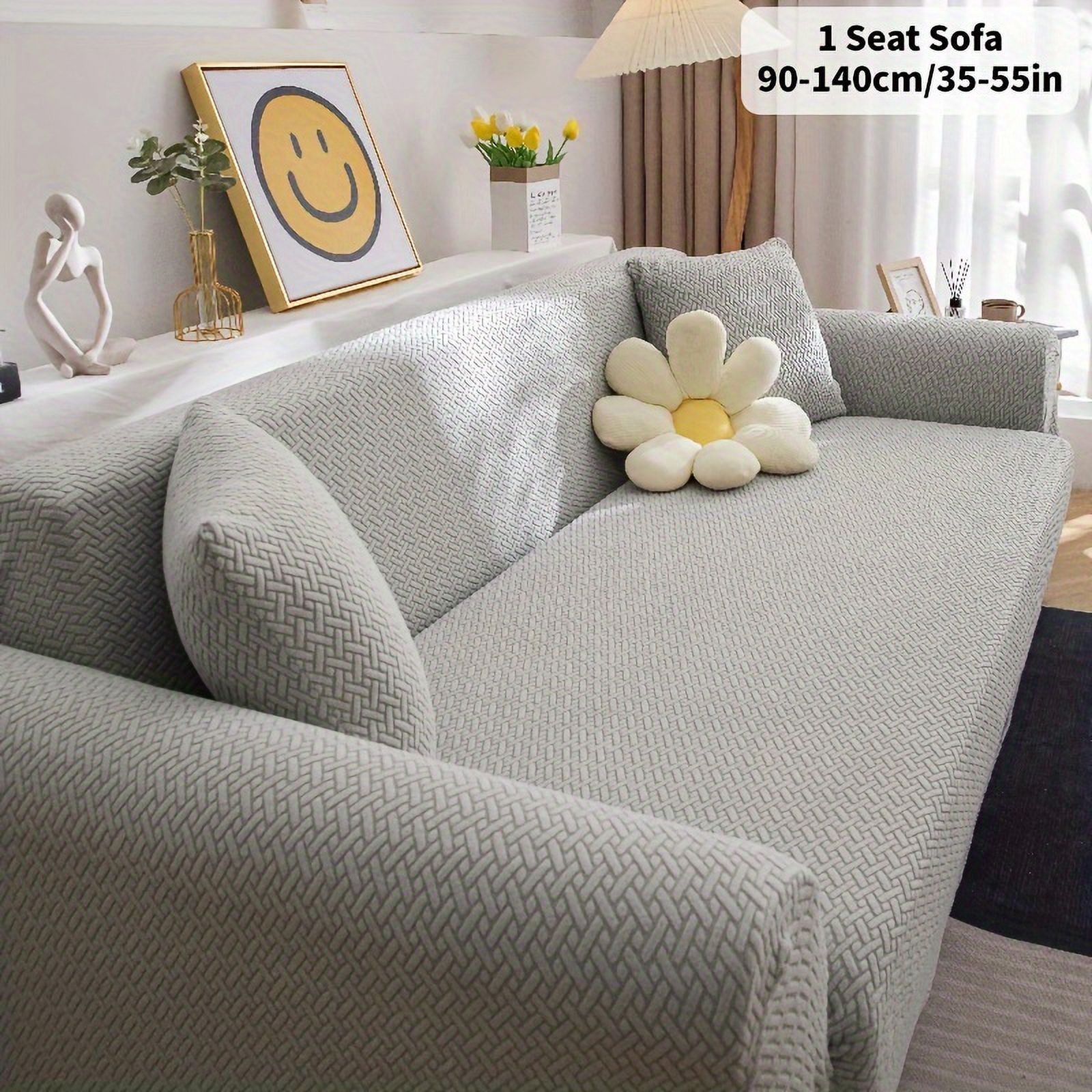 KKHZ 1pc Sofa Slipcover Elastic Integrated Sofa Cover Allseason