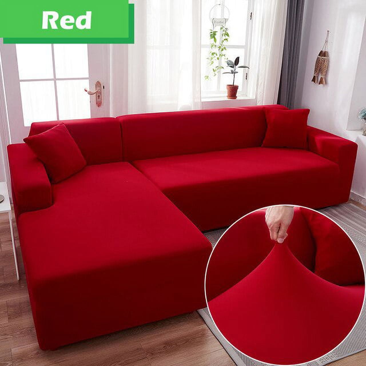 KKHZ Cover for Living Room 1/2/3/4 Seater LShaped Corner Sofa Cover