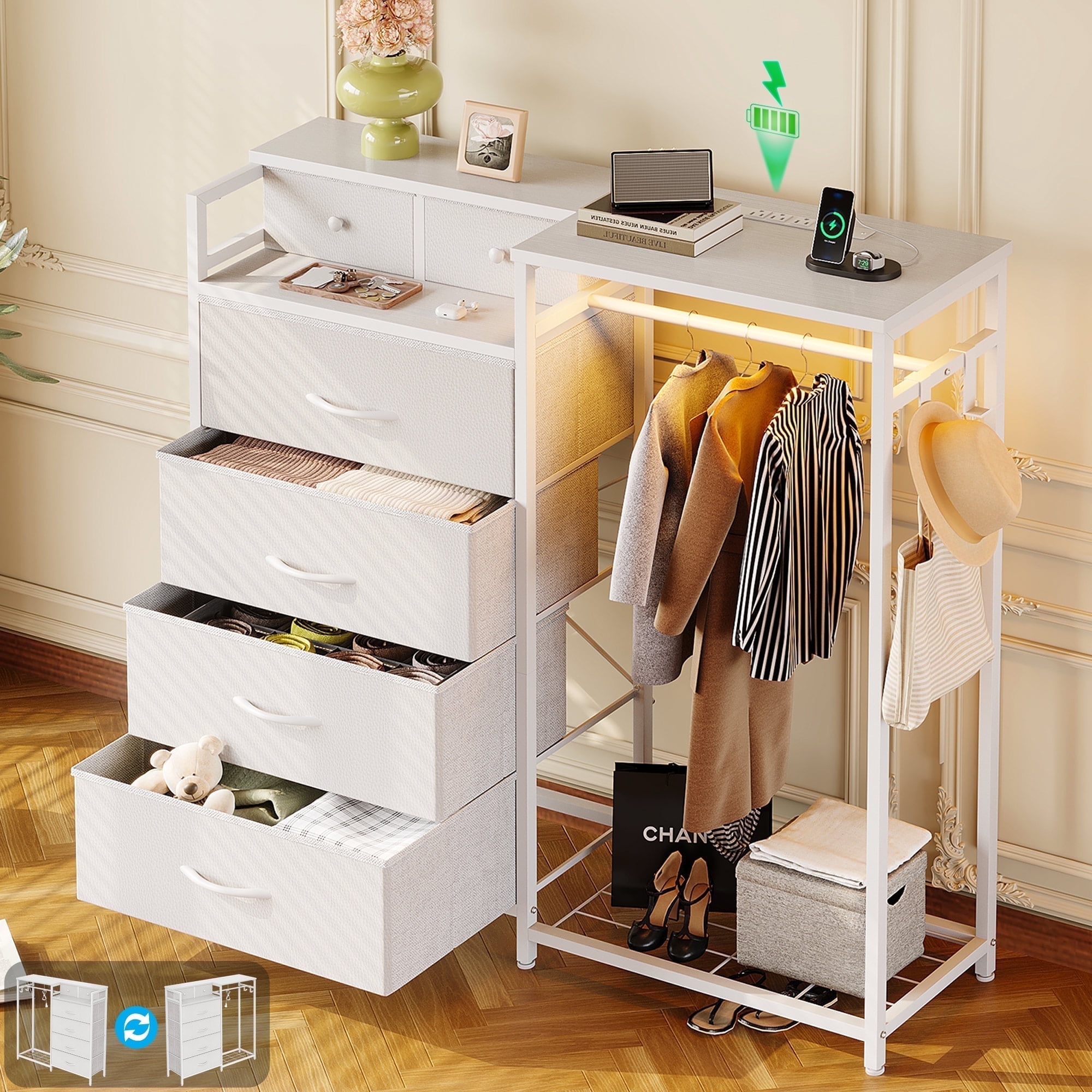 walmart 6 drawer dresser Mainstays Ardent Dresser, 53.75 inch Wide, White Assembly required. Kegan 61'' W 6 -