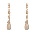 thumbnail image 1 of KKLDOGS CZ Teardrop Pearl Dangle Drop Earrings for Women, 1 of 9