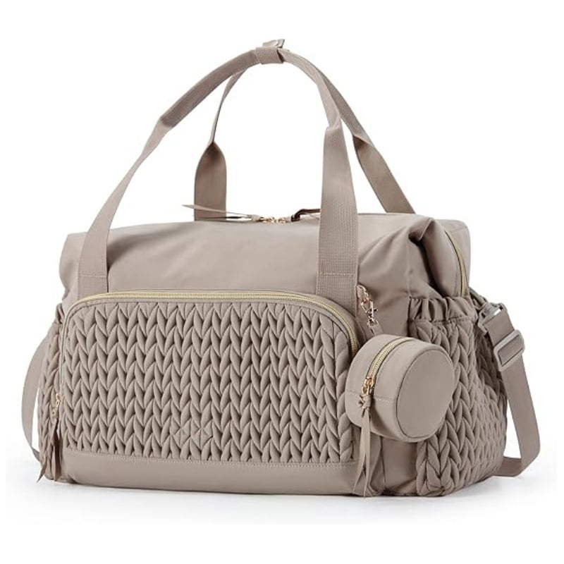 KKLDOGS Diaper Bag Tote, Large Capacity Travel Diaper bags, Hospital Bag for Labor Delivery, Baby Bag with Pacifier Case