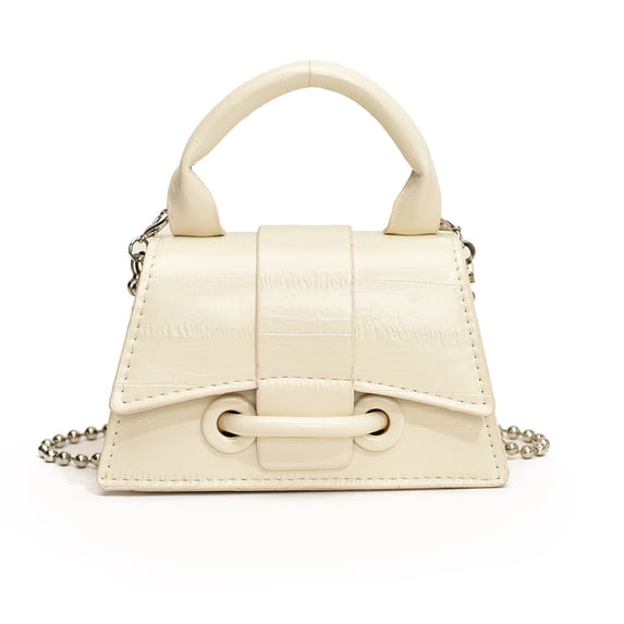KKLDOGS Luxurious Mini PU Leather Crossbody Bag for Women, Small Chain Shoulder Handbag