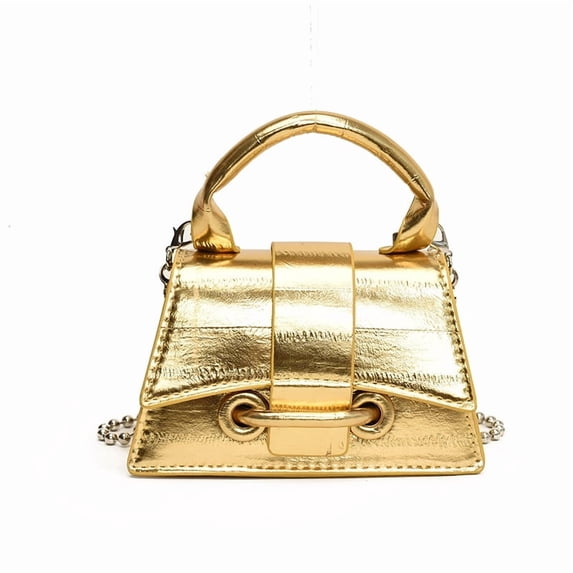 KKLDOGS Luxurious Mini PU Leather Crossbody Bag for Women, Small Chain Shoulder Handbag