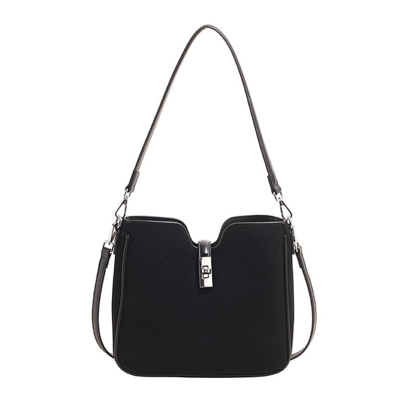 KKLDOGS Soft Faux Suede Crossbody Bucket Bag for Women, Adjustable Strap Purse with Roomy Interior, Chic Handbag, Fall Tote Bags