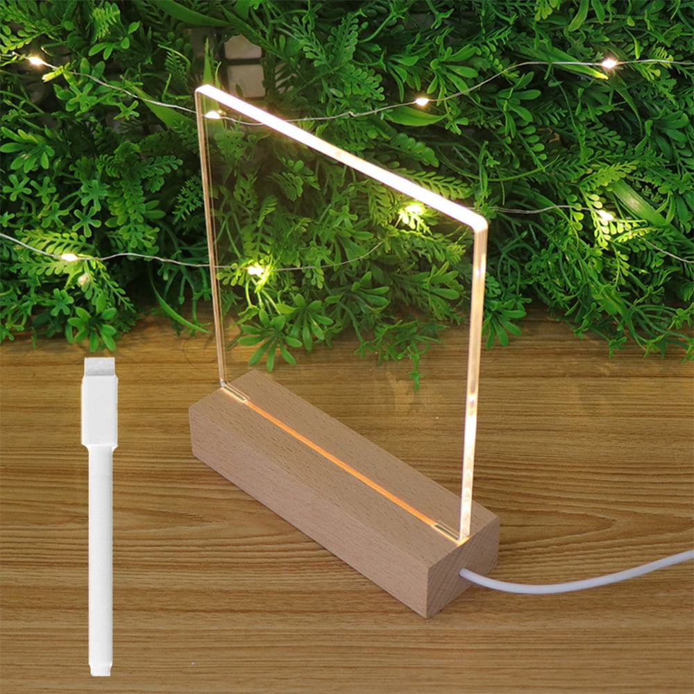 KKMOL Acrylic Dry Erase White Board Clear Desktop Whiteboard Tray Small