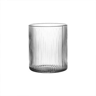 Vertical Ribbed Thick Glass Cup, Iced Coffee, Whiskey Water, Clear Tumbler  Glass Cup, Brief Design, 290ml, 1 Pc