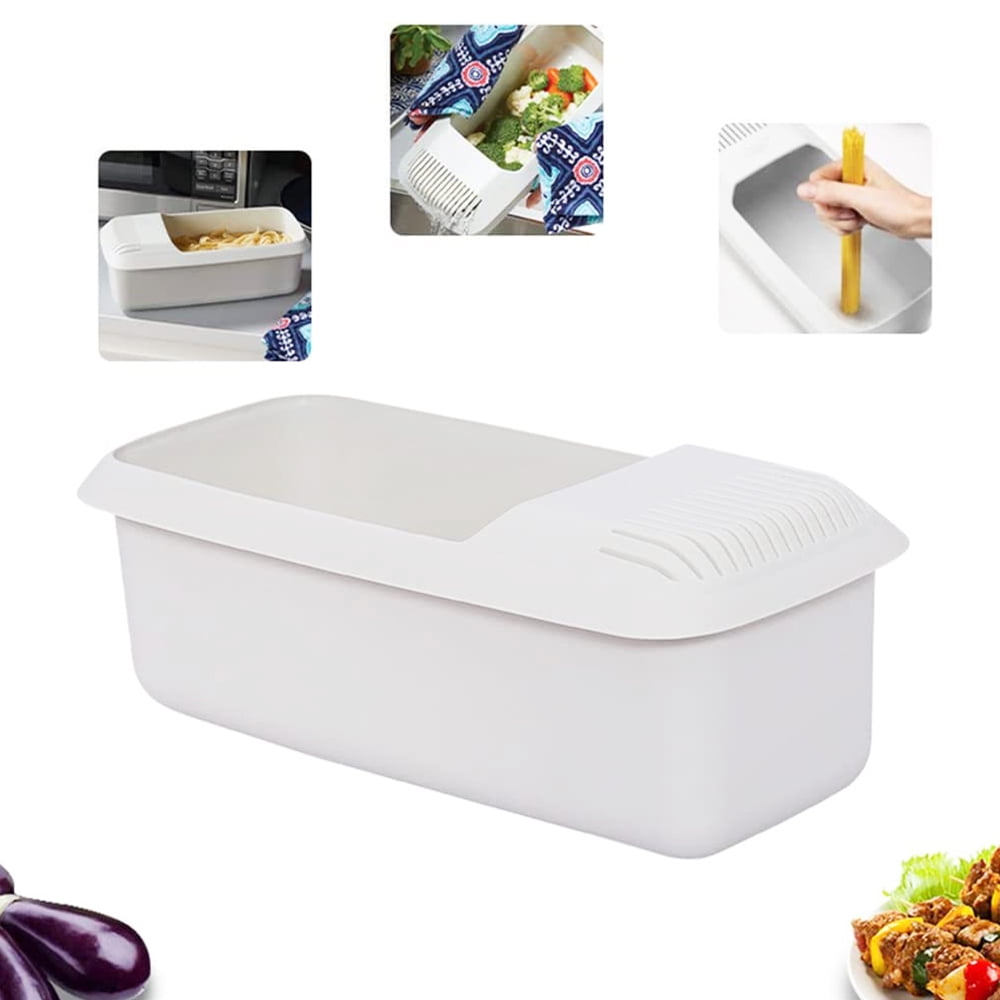 KKMOL Microwave Pasta Cooker with Strainer Spaghetti Bowl Kitchen Tools