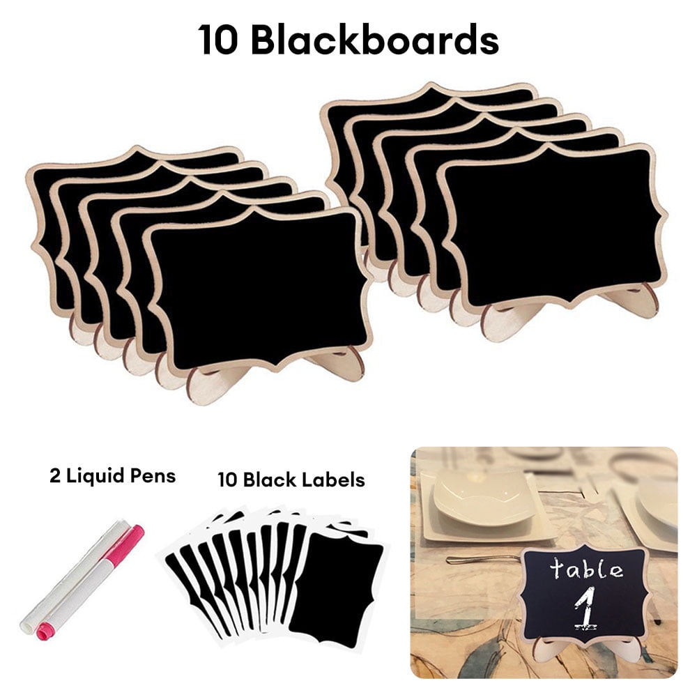 KKMOL Mini Chalkboard Easel Signs for Tabletop Decorations Restaurant