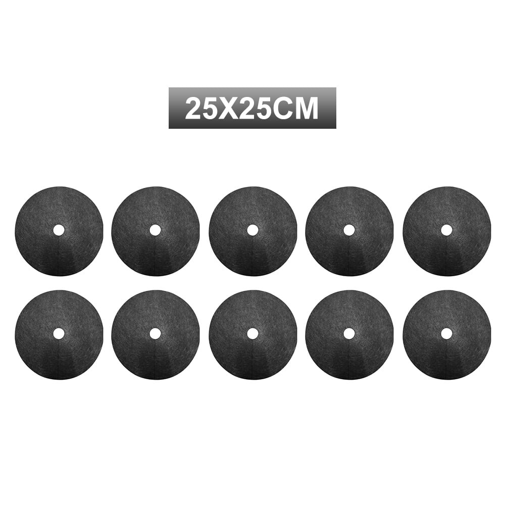 KKMOL NonWoven Tree Mulch Ring Degradable Tree Protector Mat Tree Weed